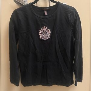 Lauren Ralph Lauren Black Long Sleeve Top